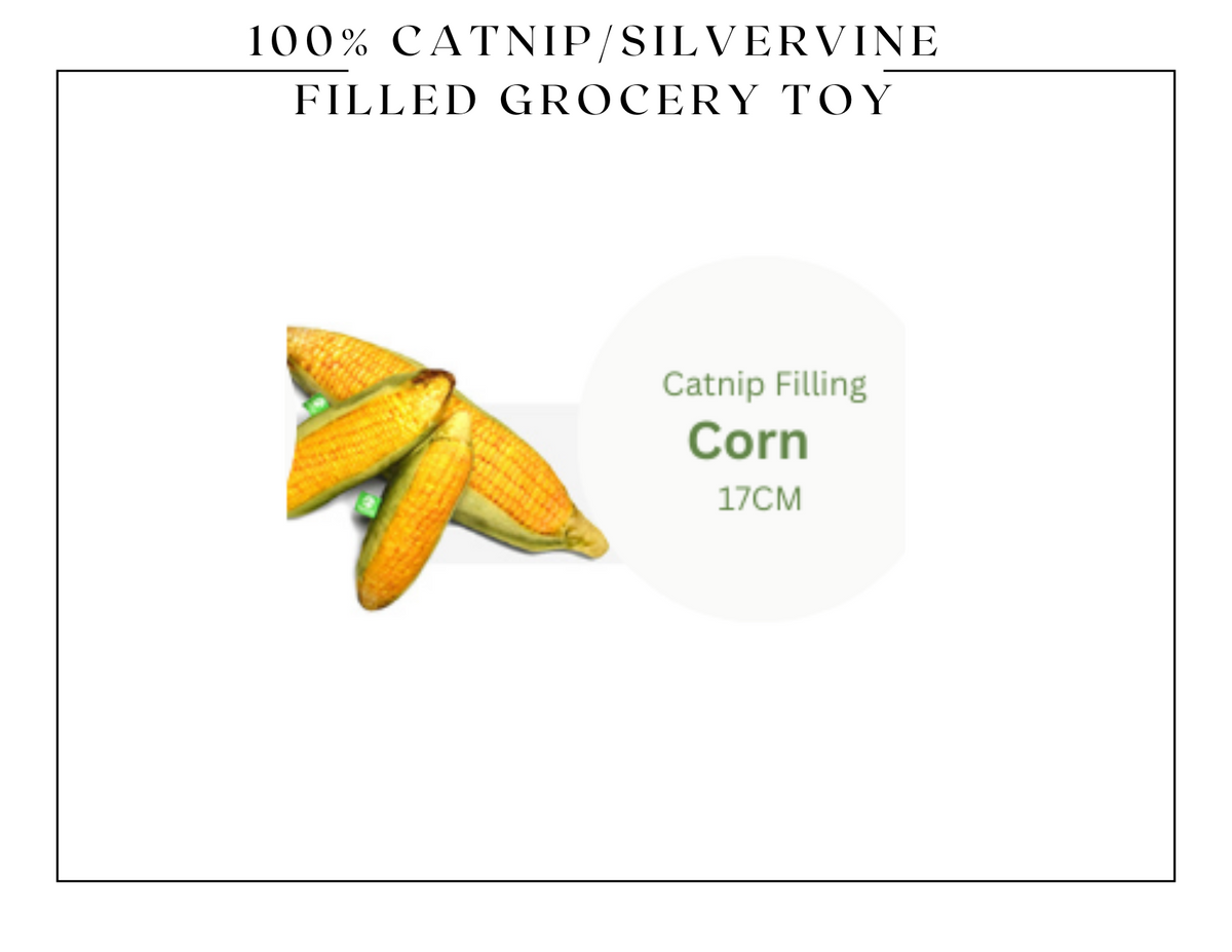 100% Silvervine/Catnip Filled Grocery Cuddle Toy