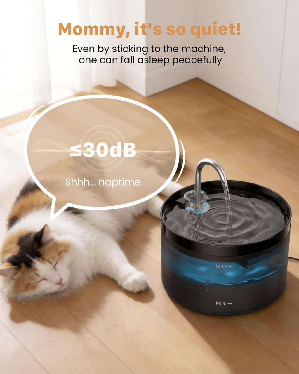 Cat Water Fountain Cat Fountain: GIOTOHUN 2L Water Fountains Indoor Cats - Super Silent Pet Waterer Fountains for Cats - Easy Cleaning - Black - Pets Feeding & Watering Supplies - for Small Animals 🍁 All In One Marketplace Canada
