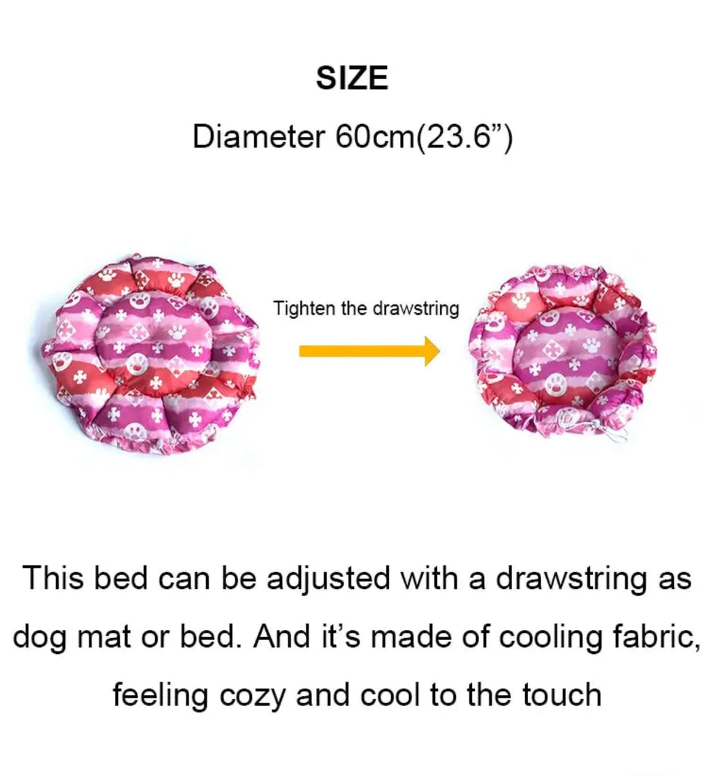 Plush Blue Pet Bed