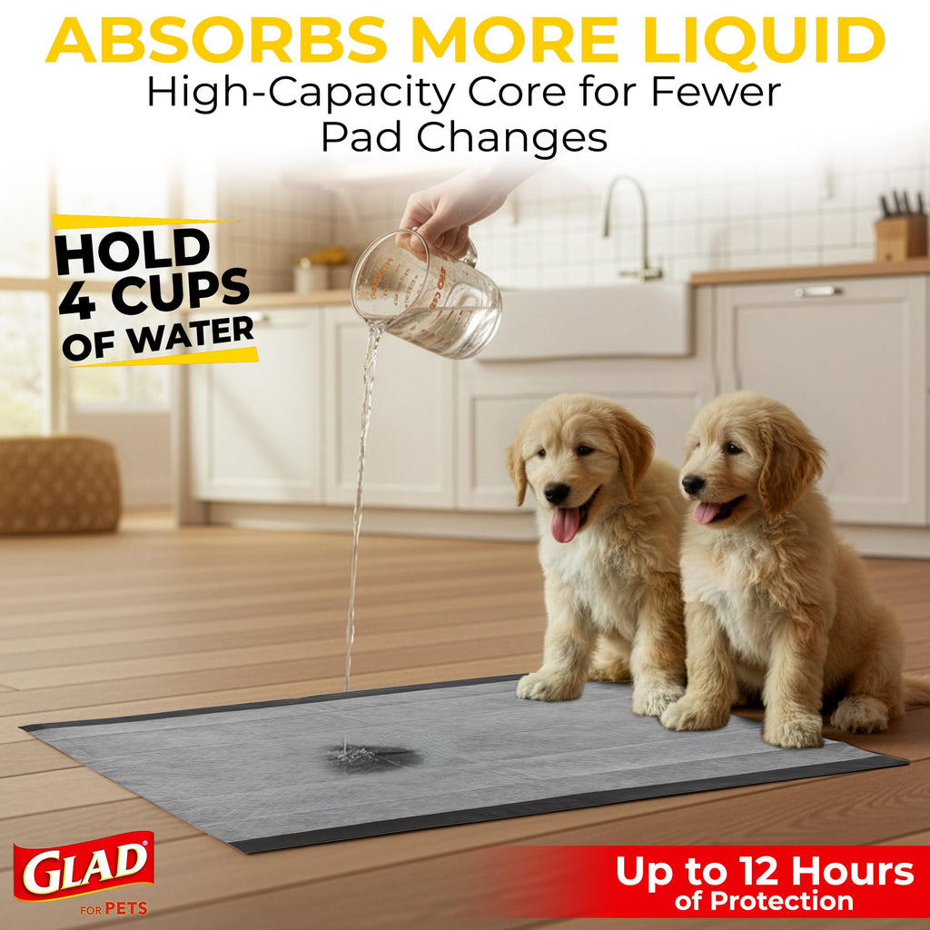 Glad for Pets XL Charcoal Training Pads for Dogs and Puppies, 50 Count 🍁 All In One Marketplace Canada