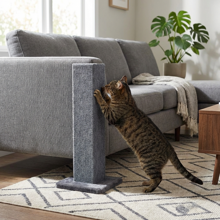 23-Inch Corner Cat Scratcher & Furniture Protector