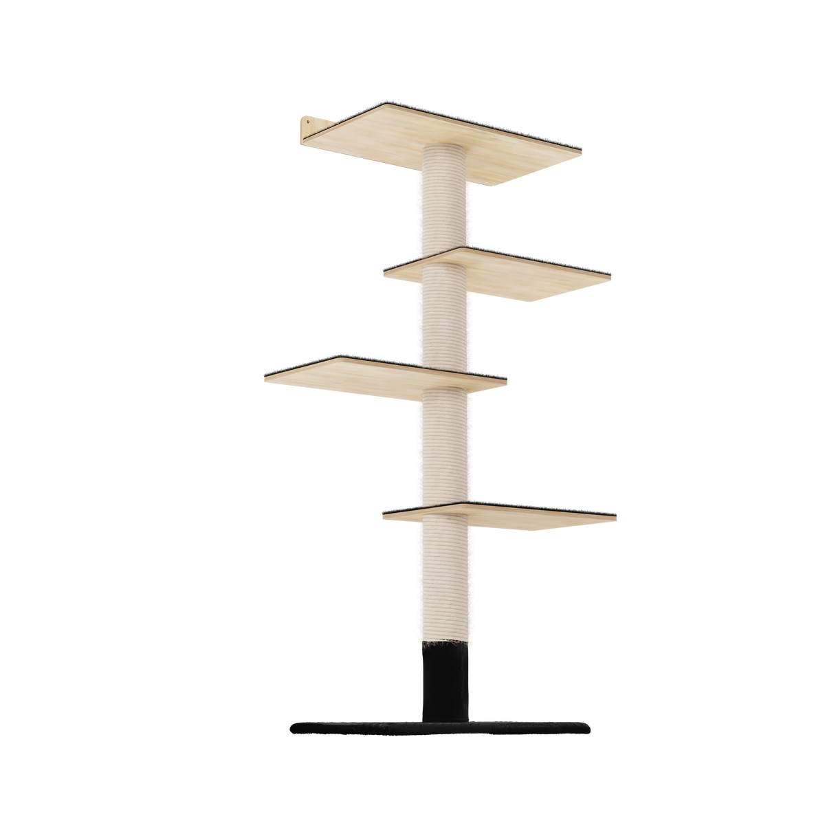 72-Inch Wall-Mounted Cat Tower