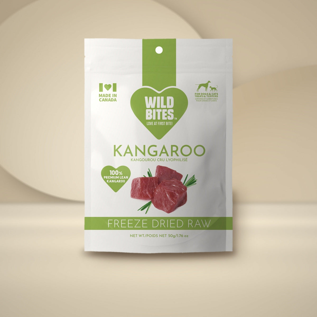 Wild Bites freeze-dried kangaroo treats