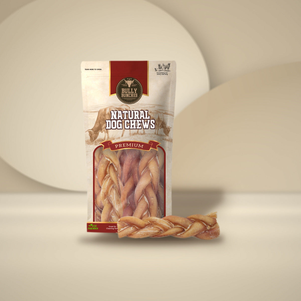 6 inch thick braided bully stick